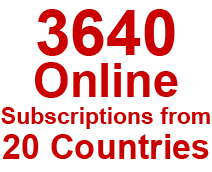 3640 Online Subscriptions from 20 Countries